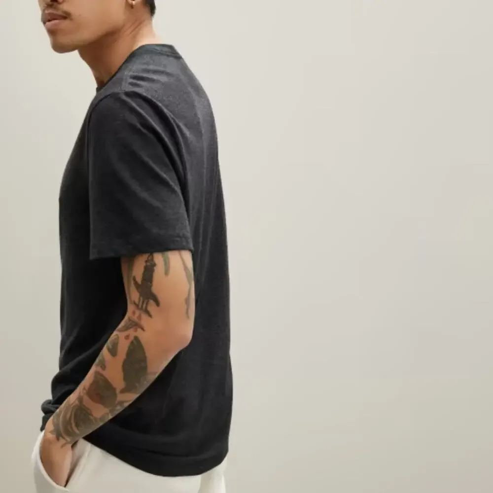 Everlane The Organic Cotton Slim Tee Heather Grey Men's Size Medium NWT Uniform - Picture 3 of 9